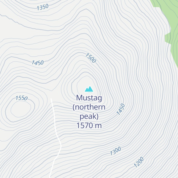 Map of Mustag (northern peak)