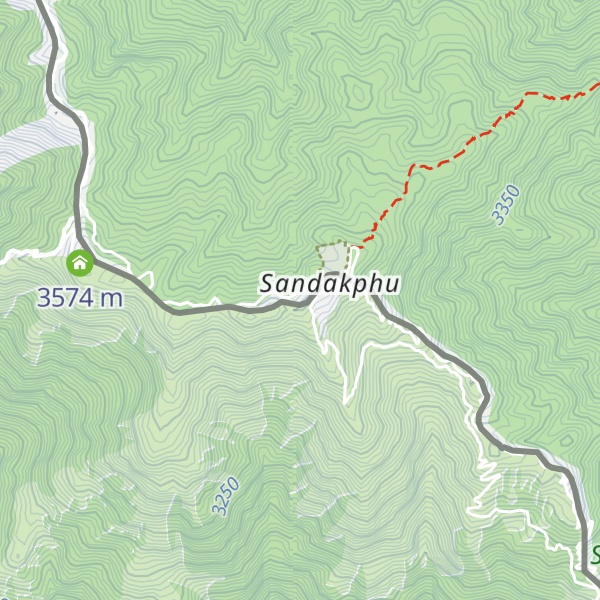 Map of Sandakphu
