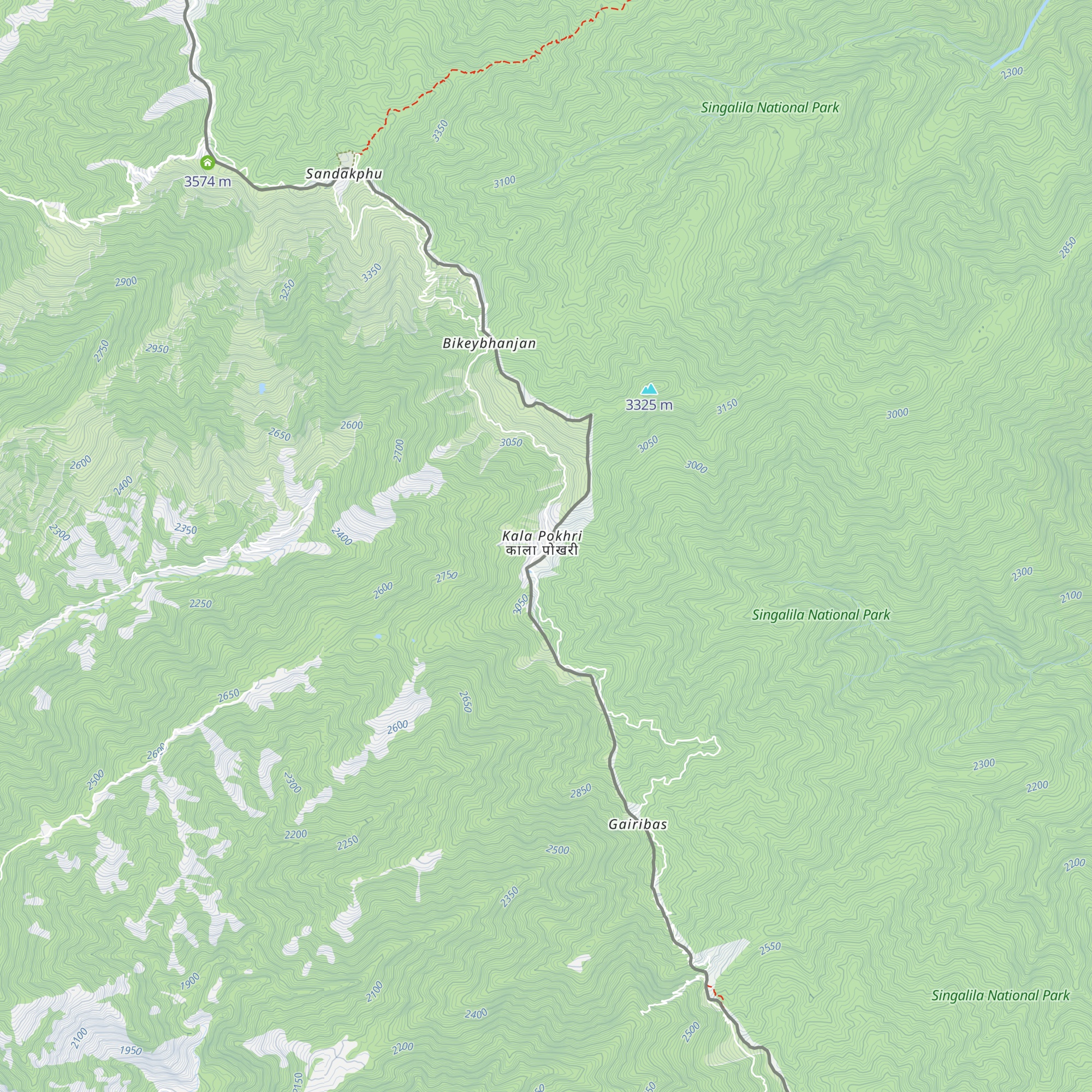 Himchuli Lodge map