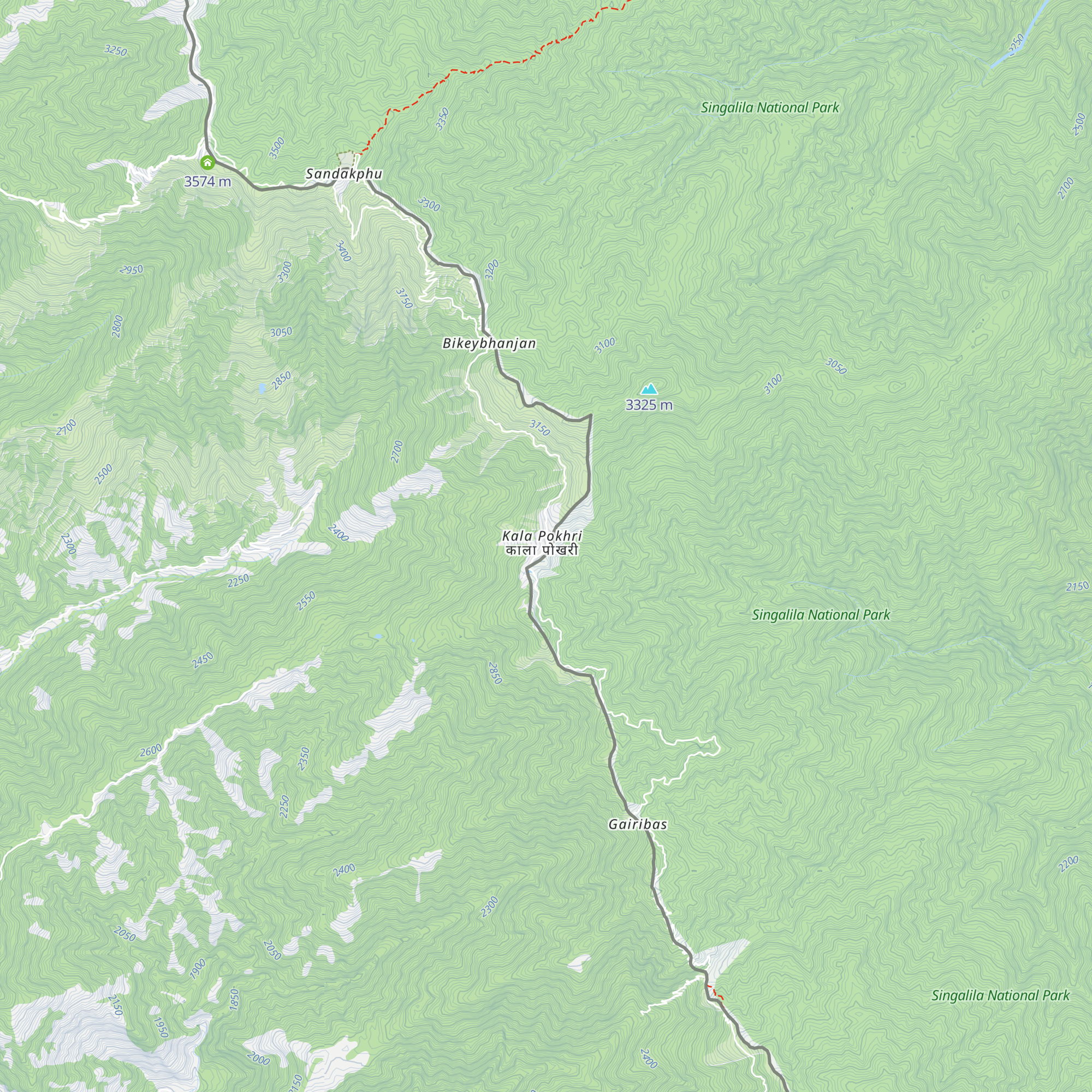 Himchuli Lodge map