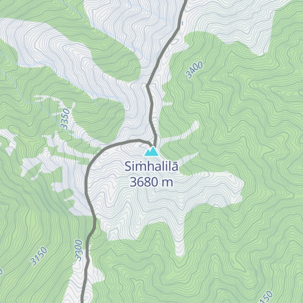 Map of Siṁhalilā