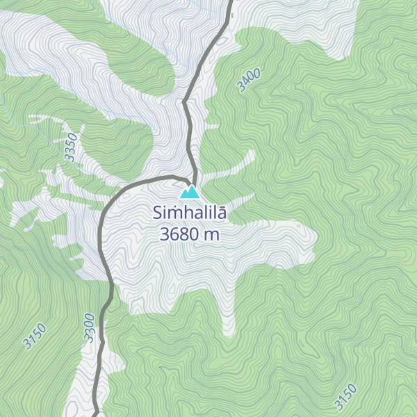 Map of Singālila