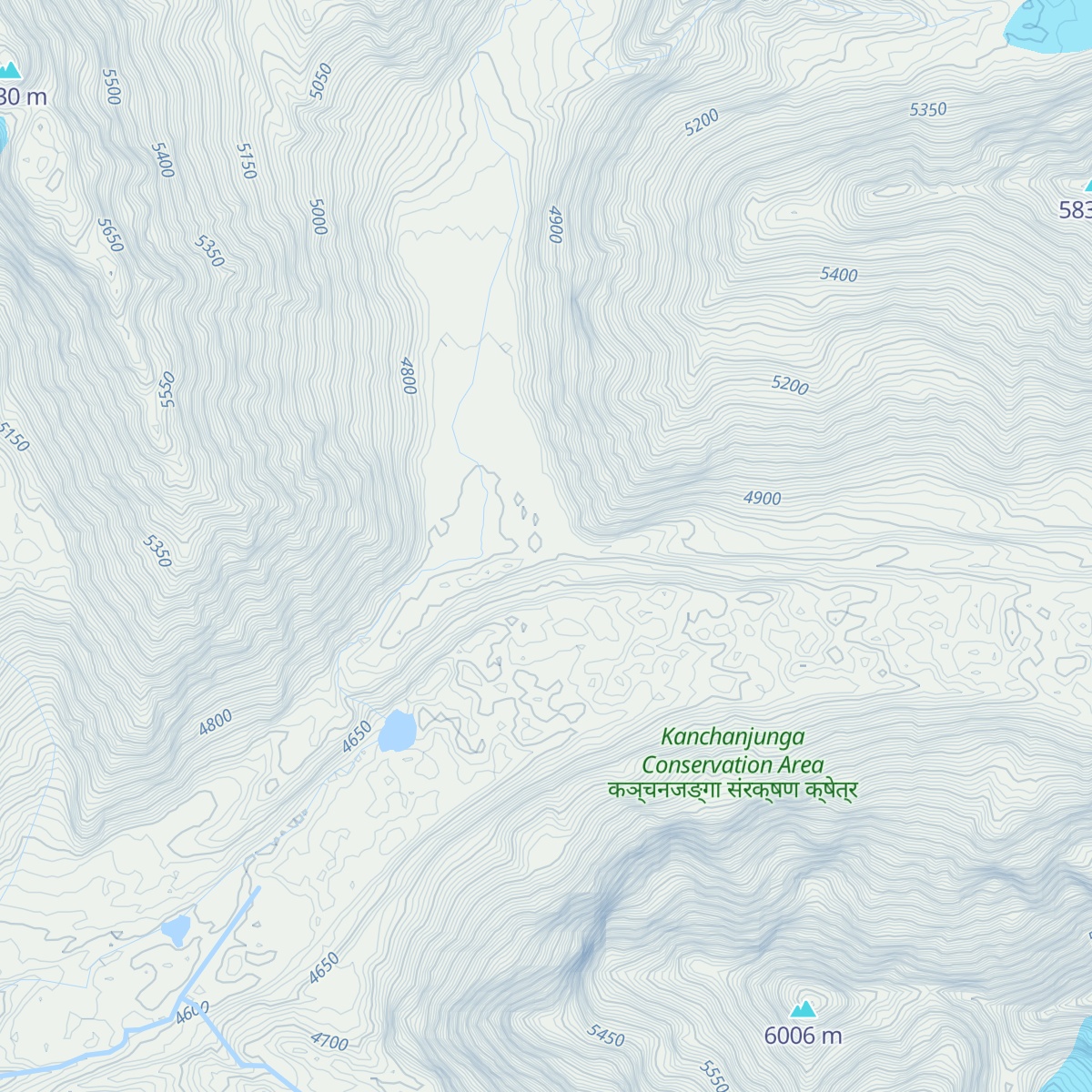Kanchenjunga Iceland map