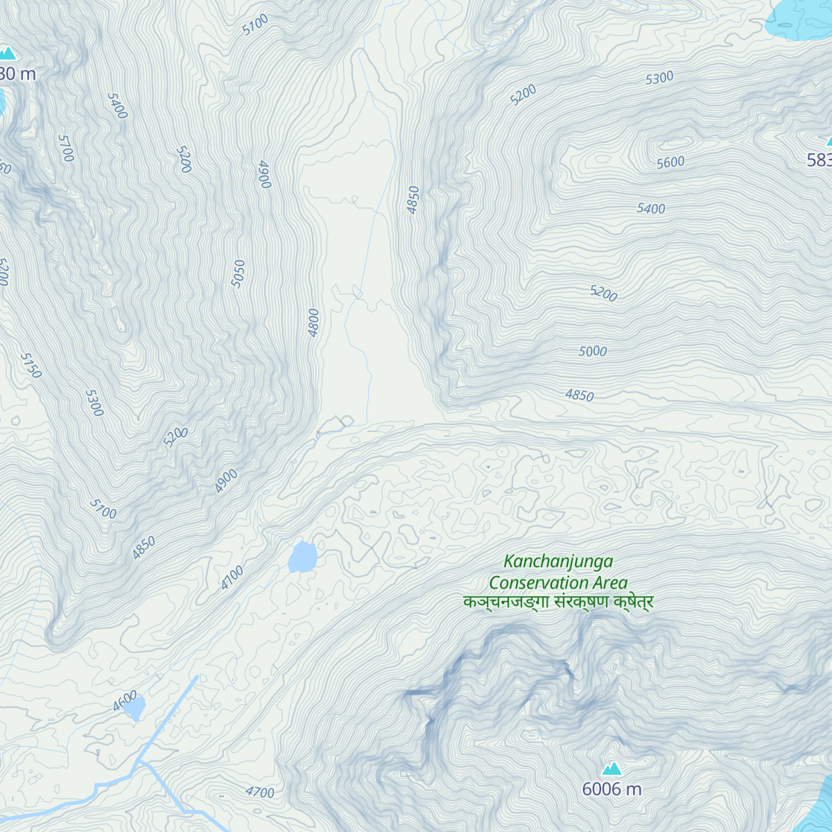 Kanchenjunga Iceland map