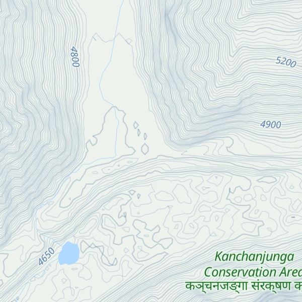 Map of Kanchenjunga Iceland