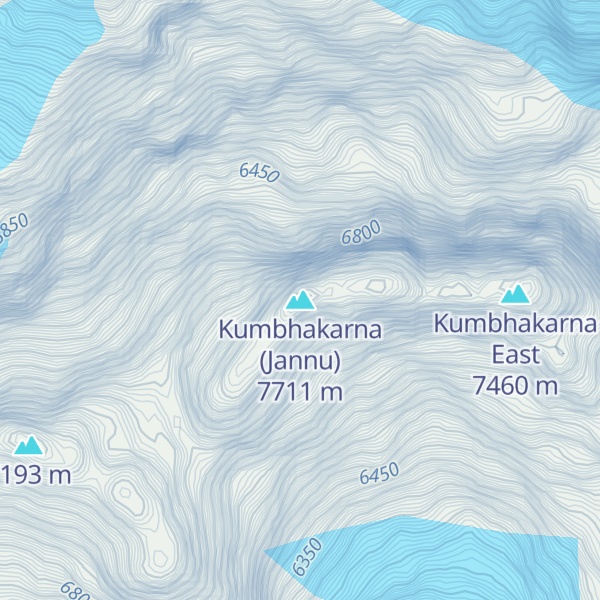 Map of Kumbhakarna (Jannu)
