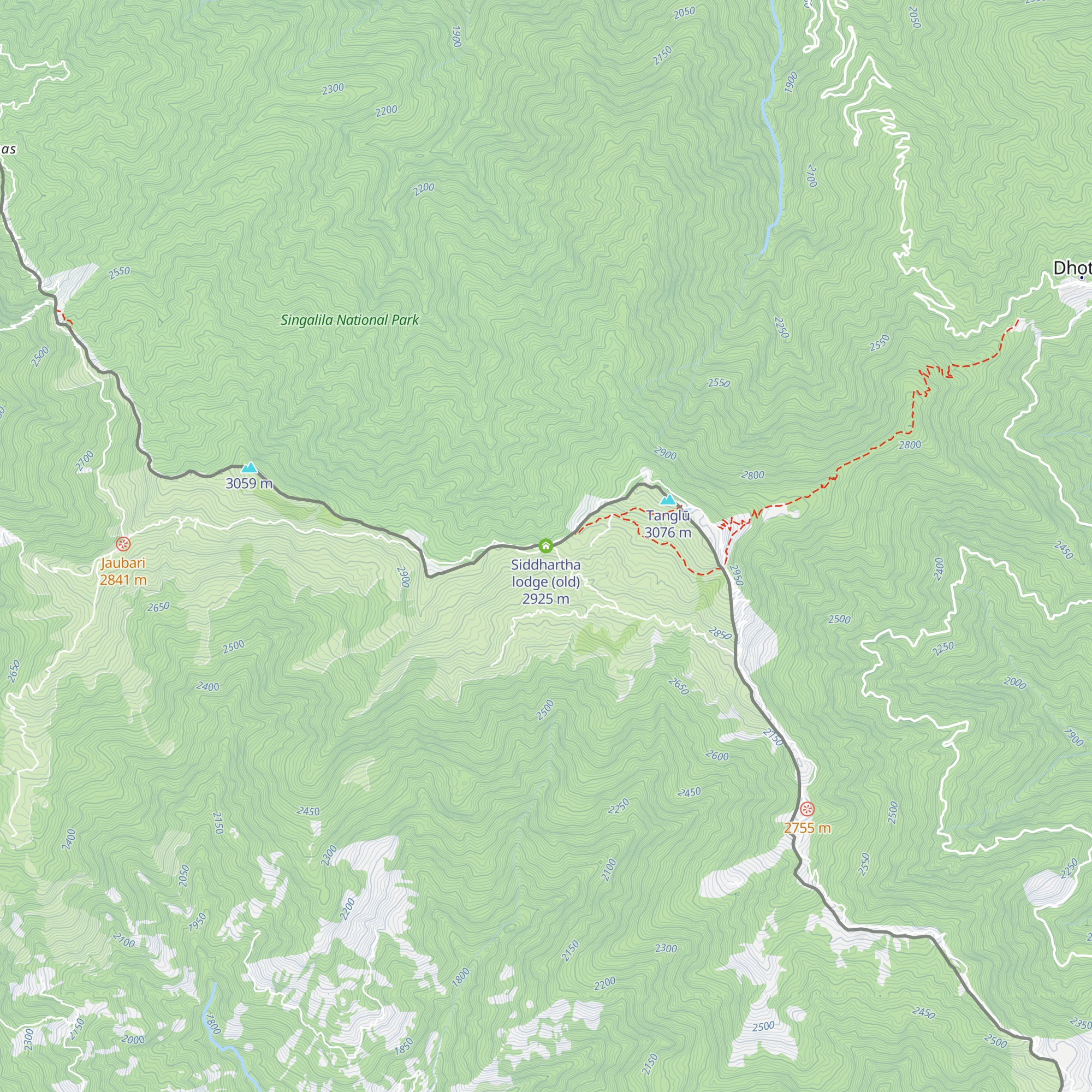 Siddhartha lodge (old) map