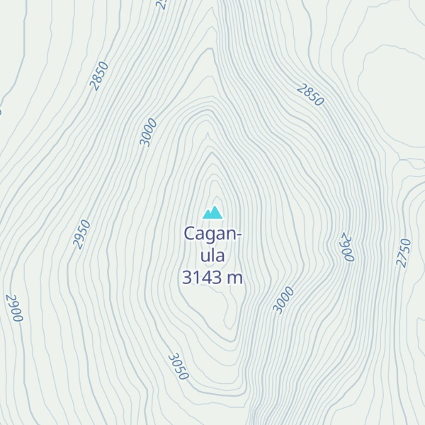 Map of Cagan-ula