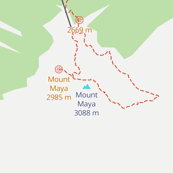 Map of Mount Maya