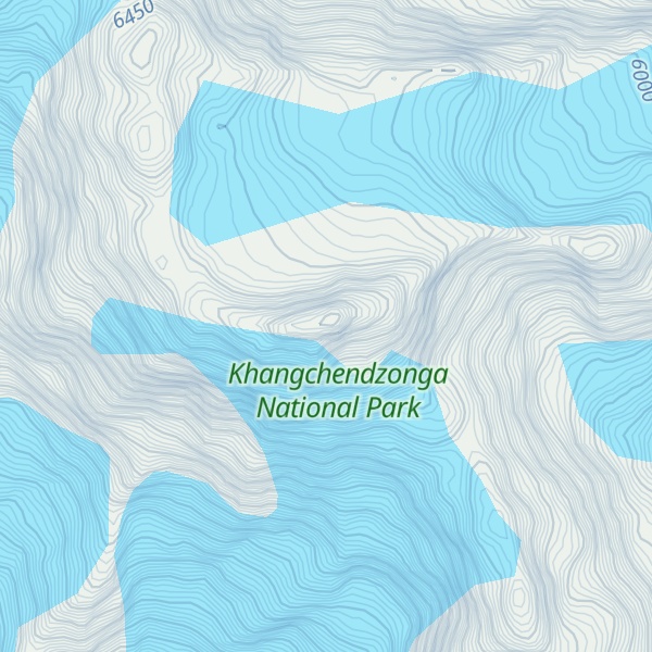 Map of Kabru Dome