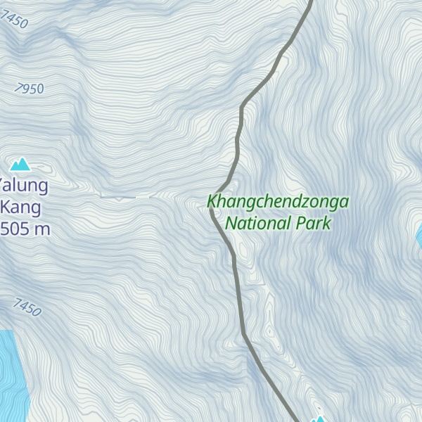 Map of Kangchenjunga