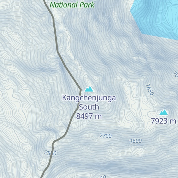 Map of Kangchenjunga South