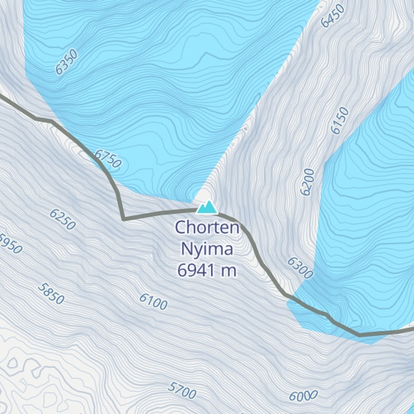 Map of Chorten Nyima