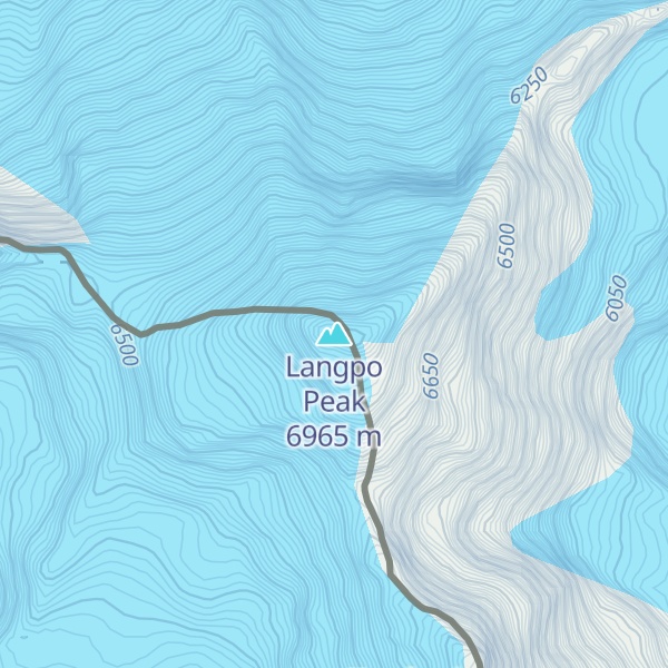 Map of Langpo Peak