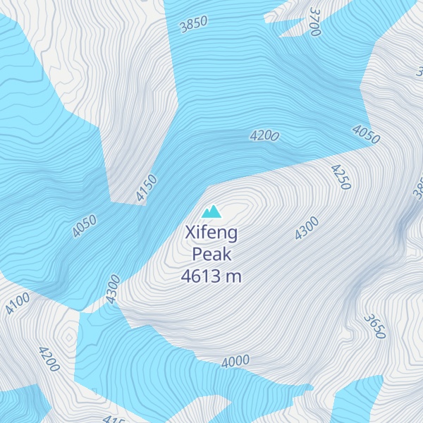 Map of Xifeng Peak
