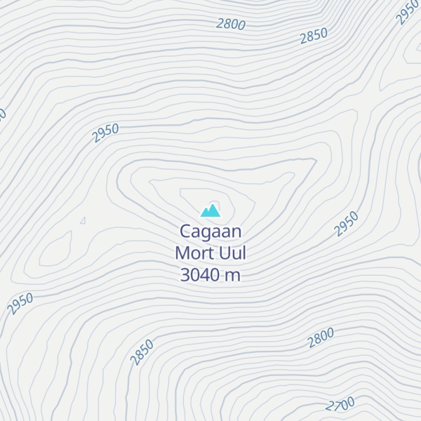 Map of Cagaan Mort Uul