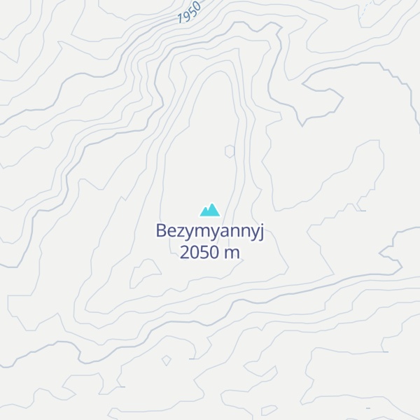 Map of Bezymyannyj