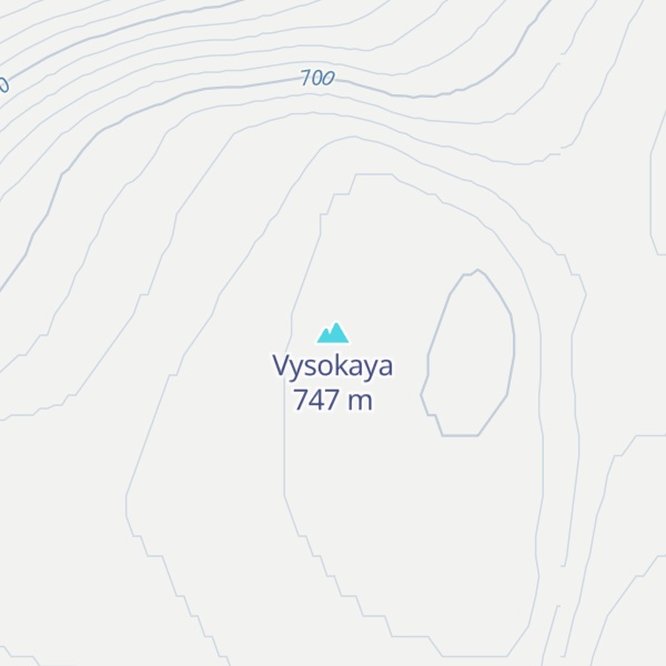 Map of Vysokaya