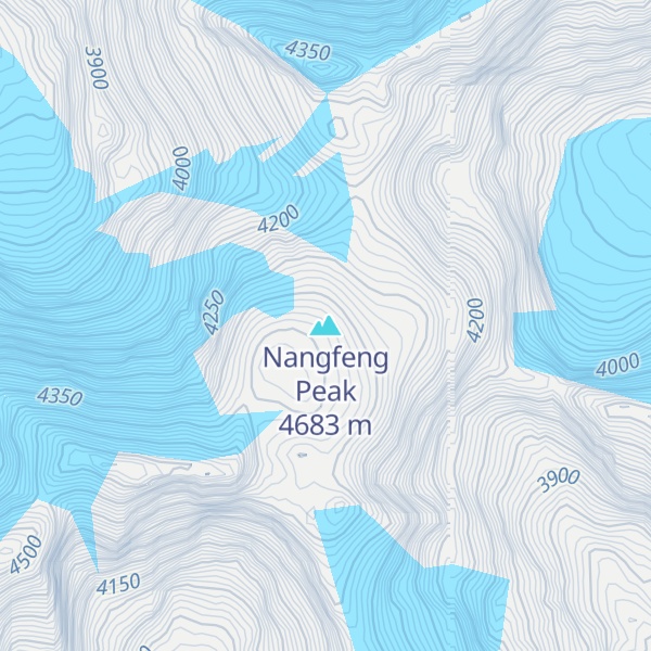 Map of Nangfeng Peak
