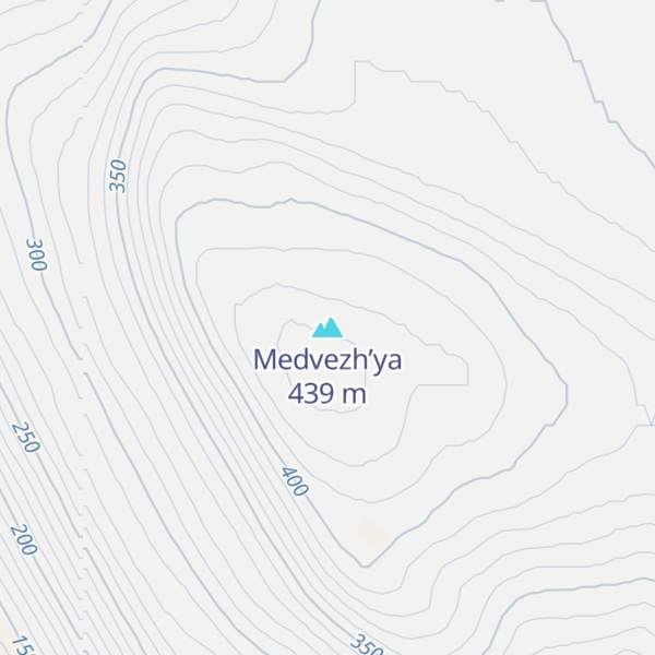 Map of Medvezh’ya