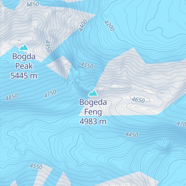 Map of Bogeda Feng