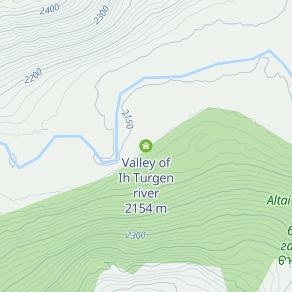 Map of Valley of Ih Turgen river