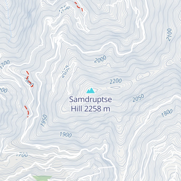 Map of Samdruptse Hill