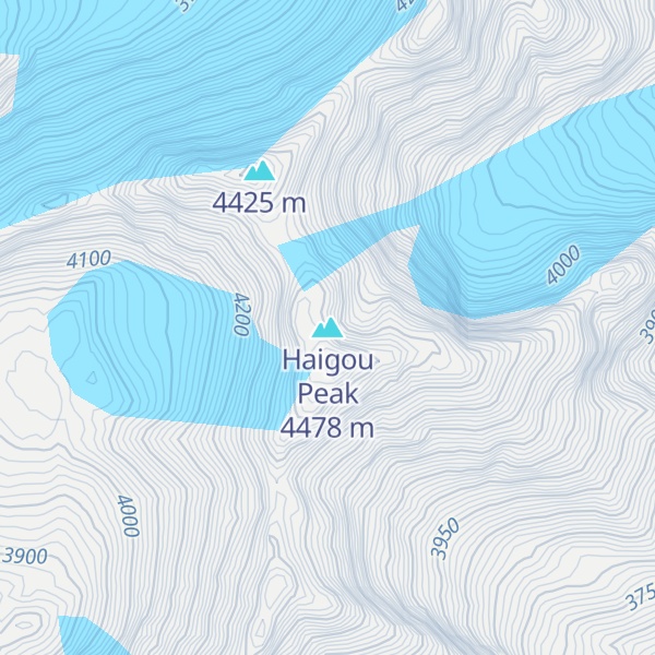 Map of Haigou Peak