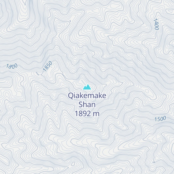 Map of Qiakemake Shan
