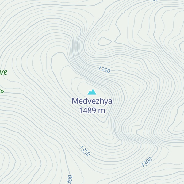 Map of Medvezhya