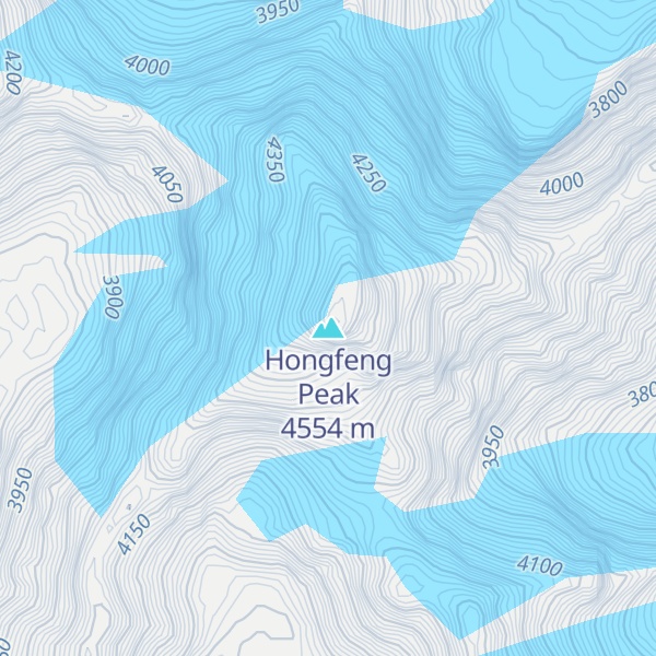 Map of Hongfeng Peak