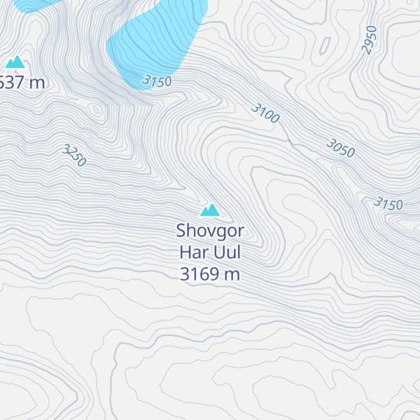 Map of Shovgor Har Uul