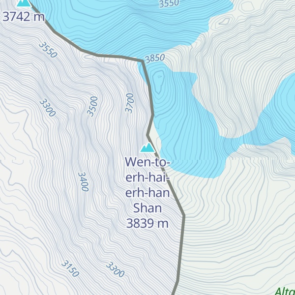 Map of Wen-to-erh-hai-erh-han Shan
