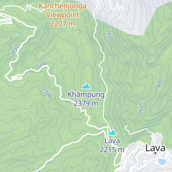 Map of Khāmpung