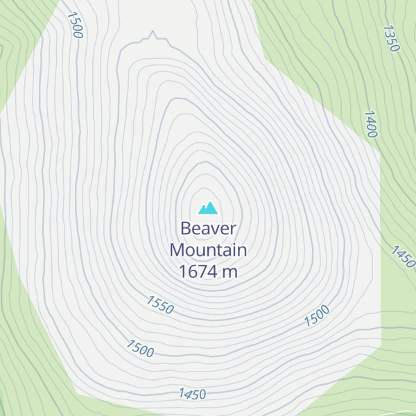 Map of Beaver Mountain