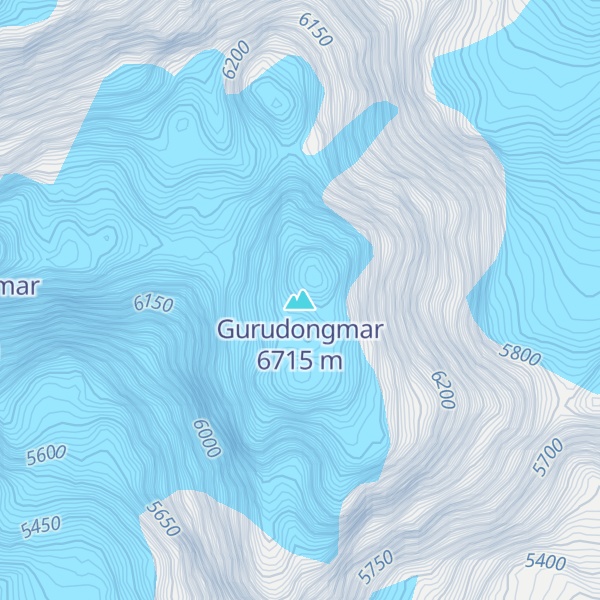 Map of Gurudongmar