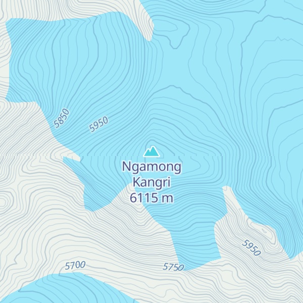 Map of Ngamong Kangri