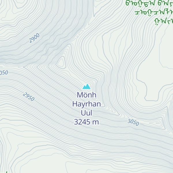 Map of Mönh Hayrhan Uul