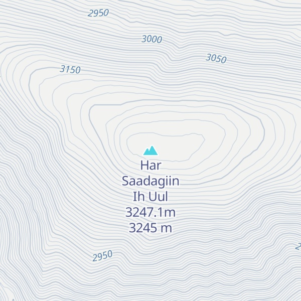 Map of Har Saadagiin Ih Uul 3247.1m