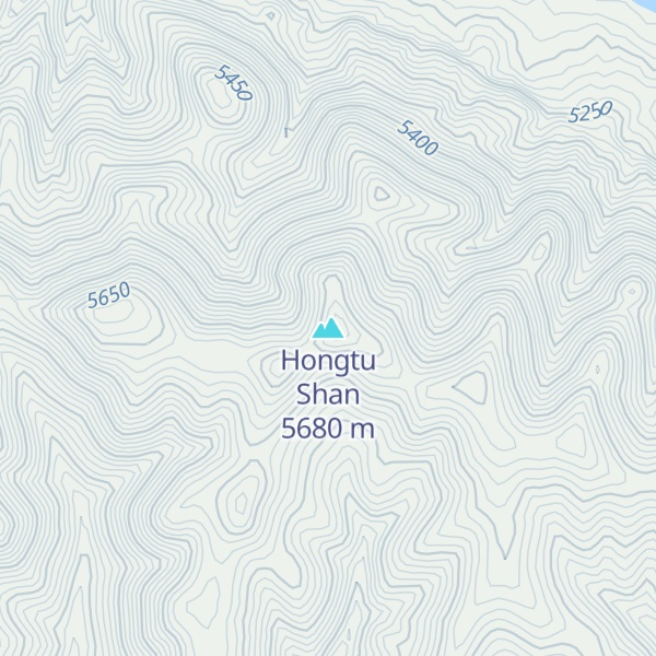 Map of Hongtu Shan