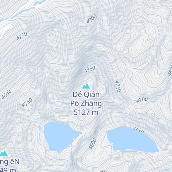 Map of Dé Qián Pō Zhāng