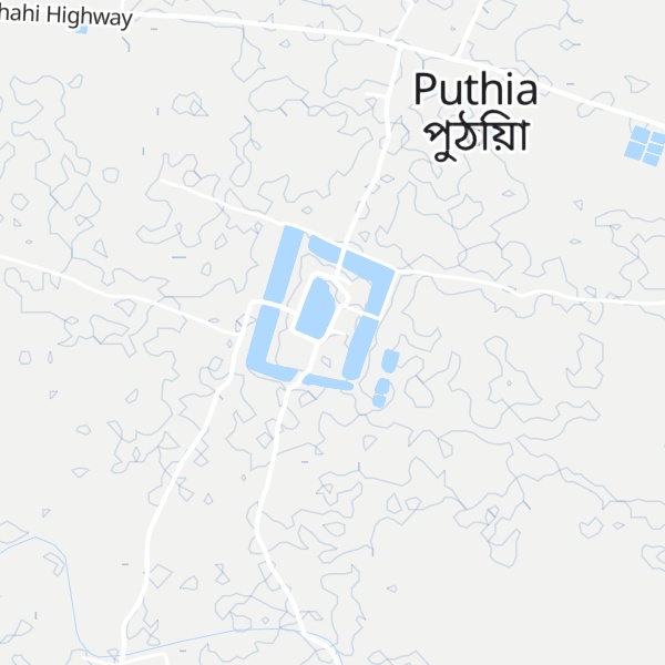 Map of Puthia Rajbari