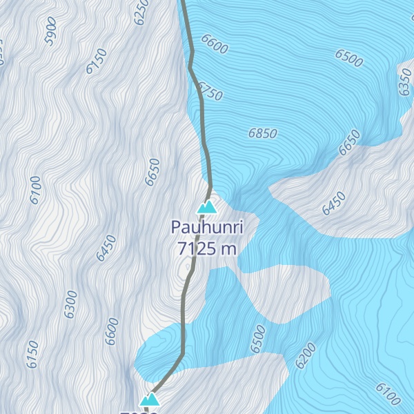 Map of Pauhunri