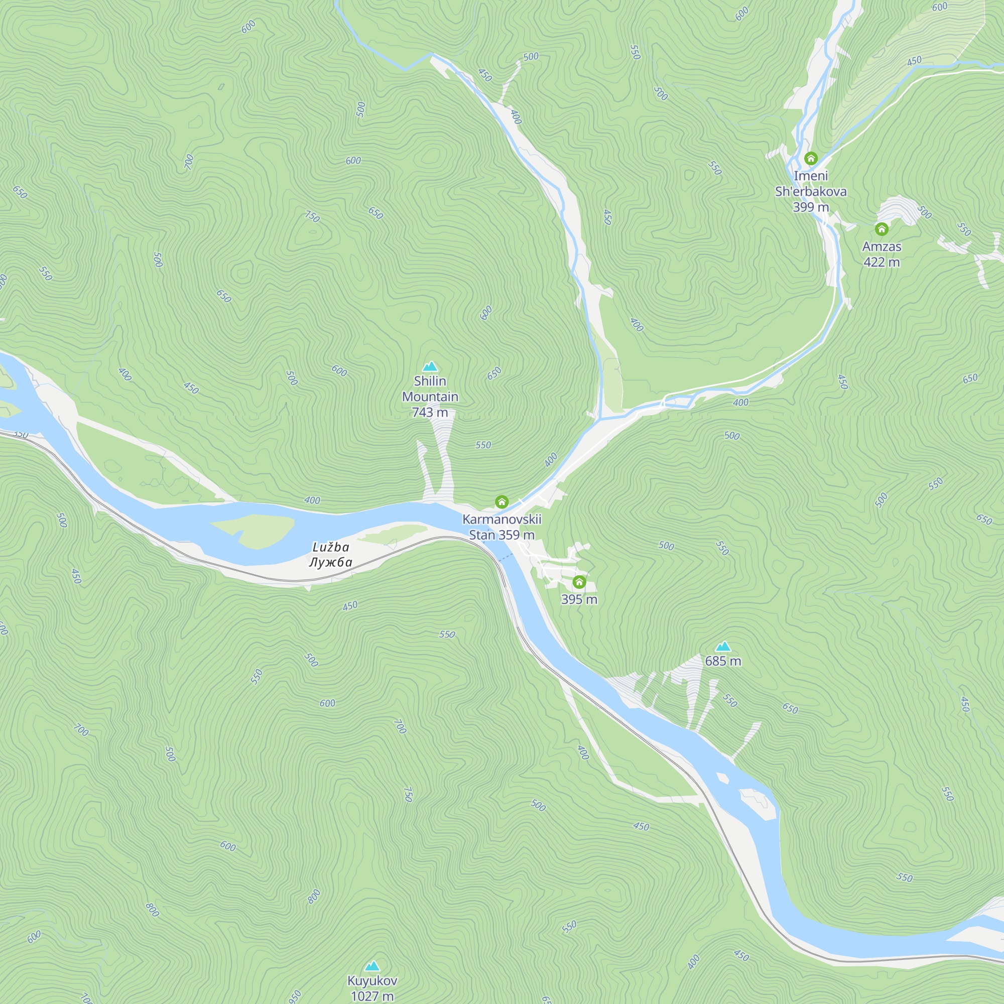 Karmanovskii Stan map