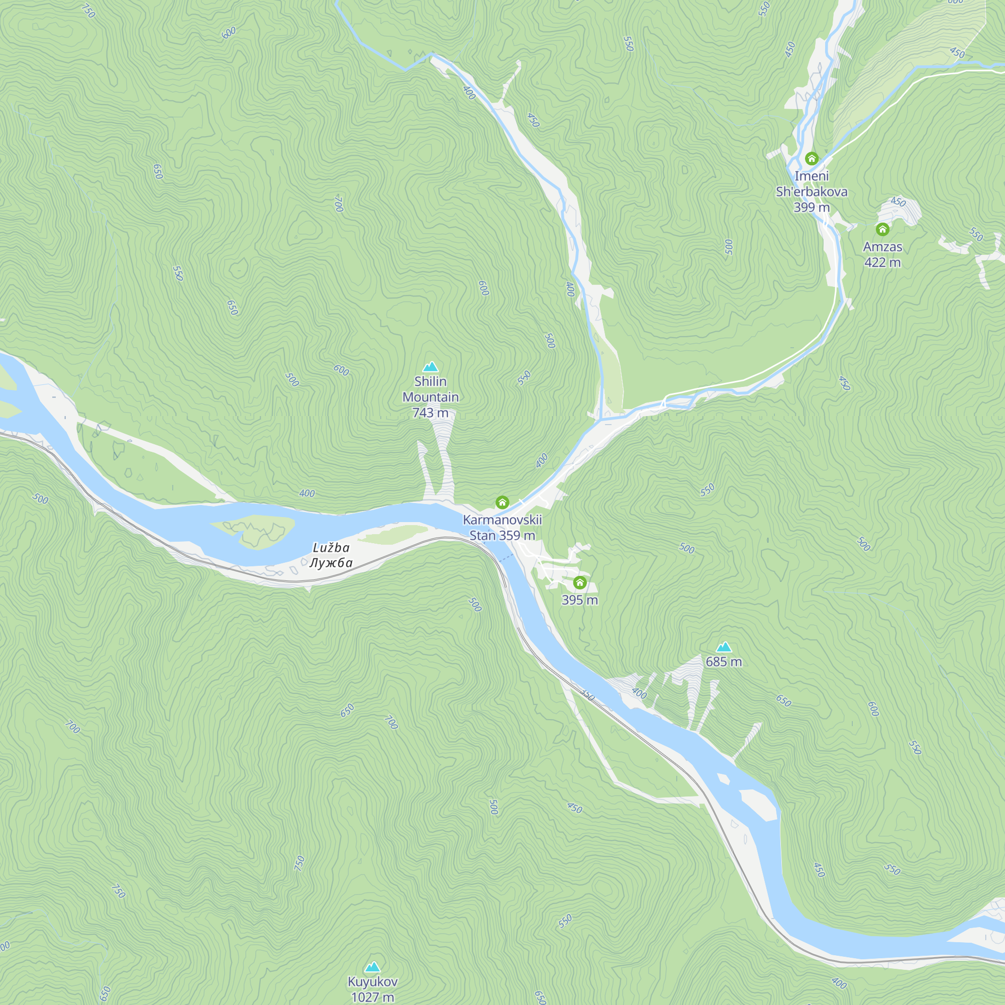 Karmanovskii Stan map