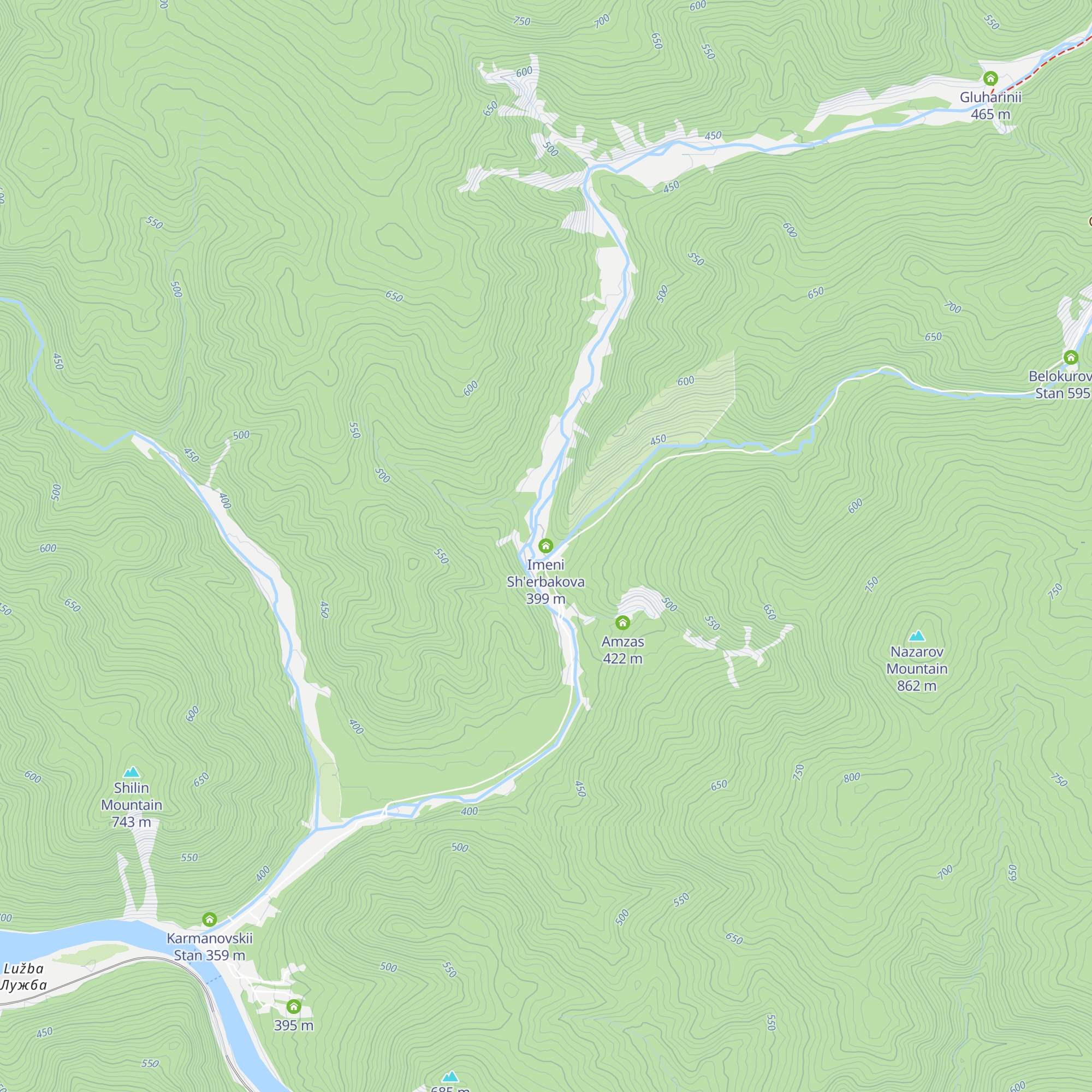 Imeni Sh'erbakova map