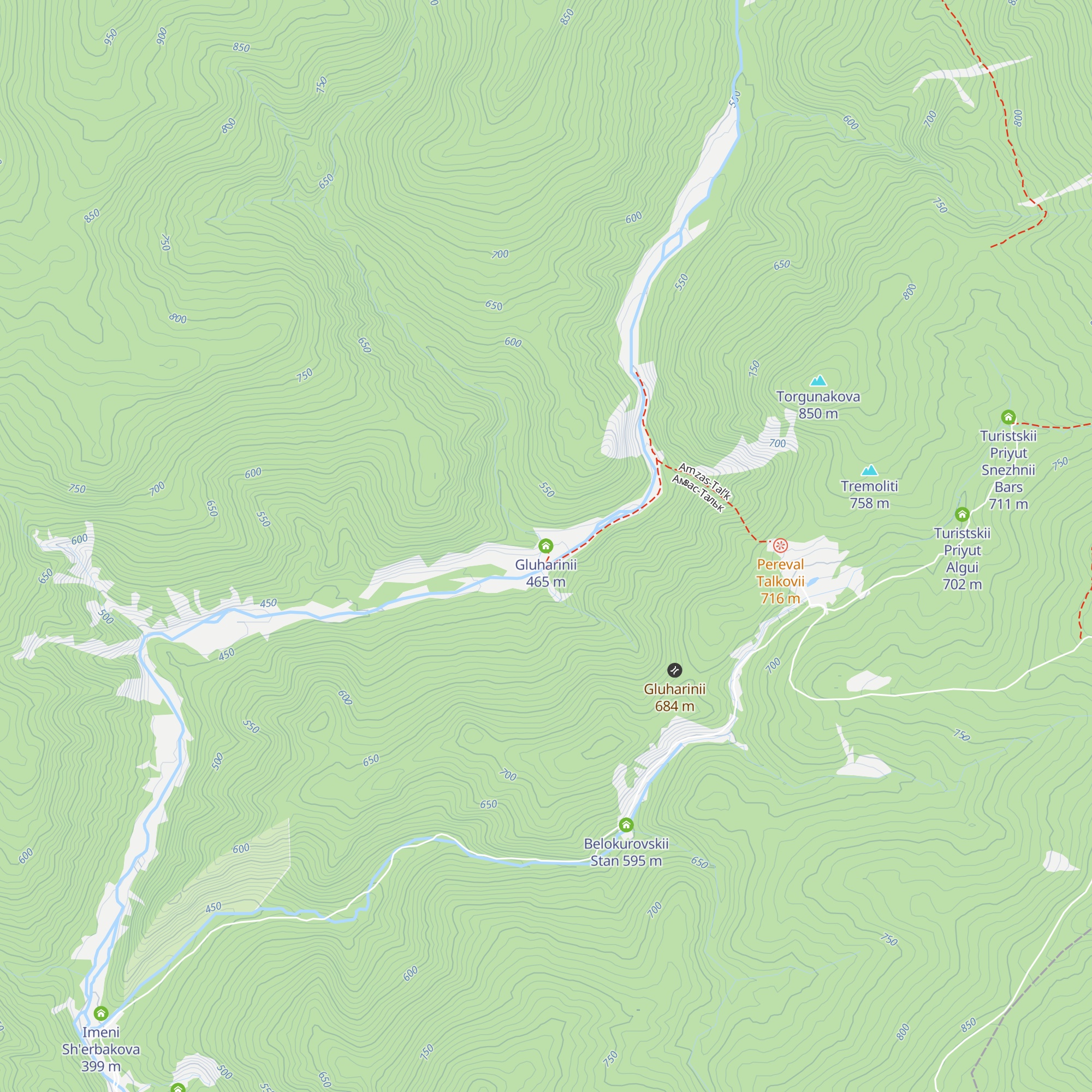 Gluharinii map