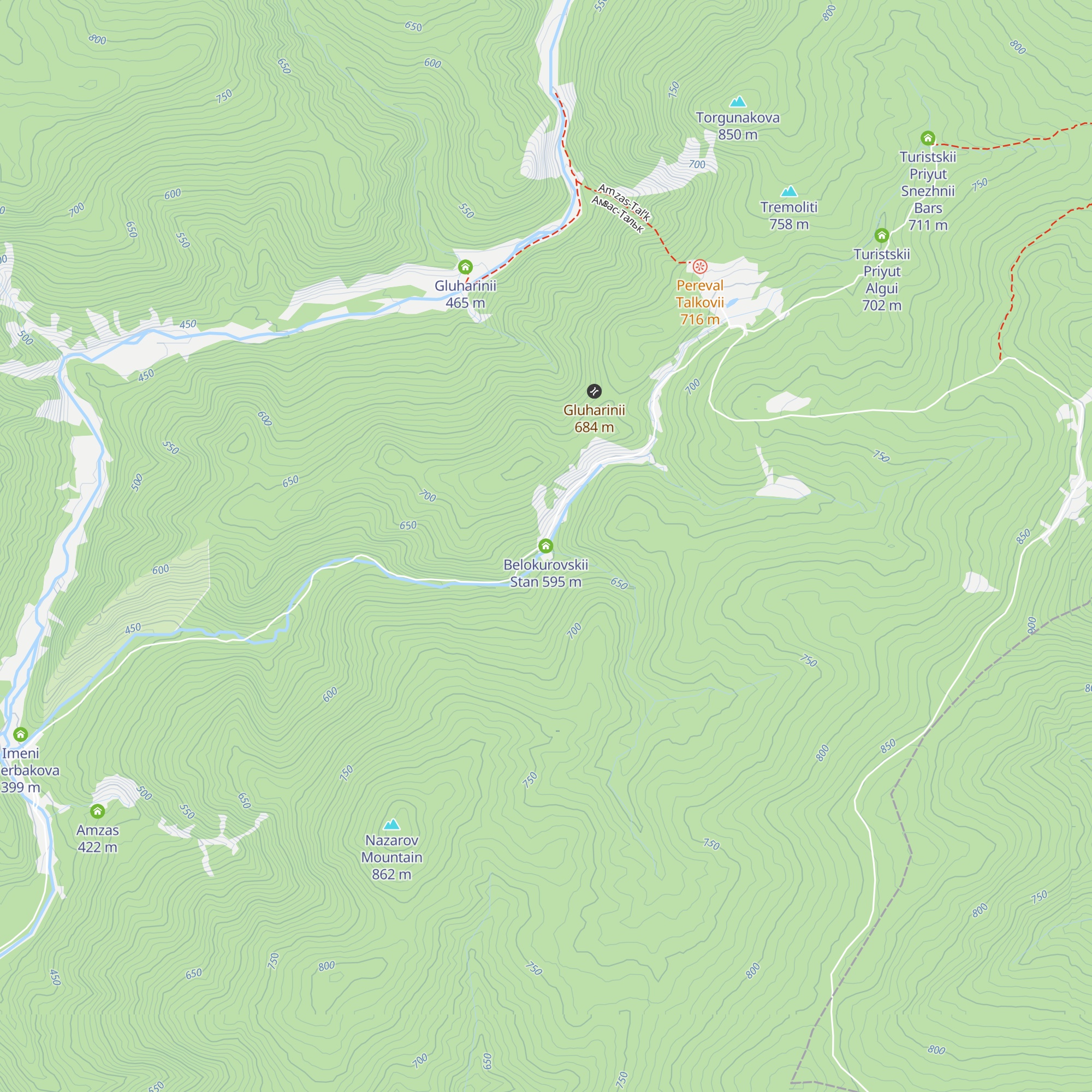 Belokurovskii Stan map