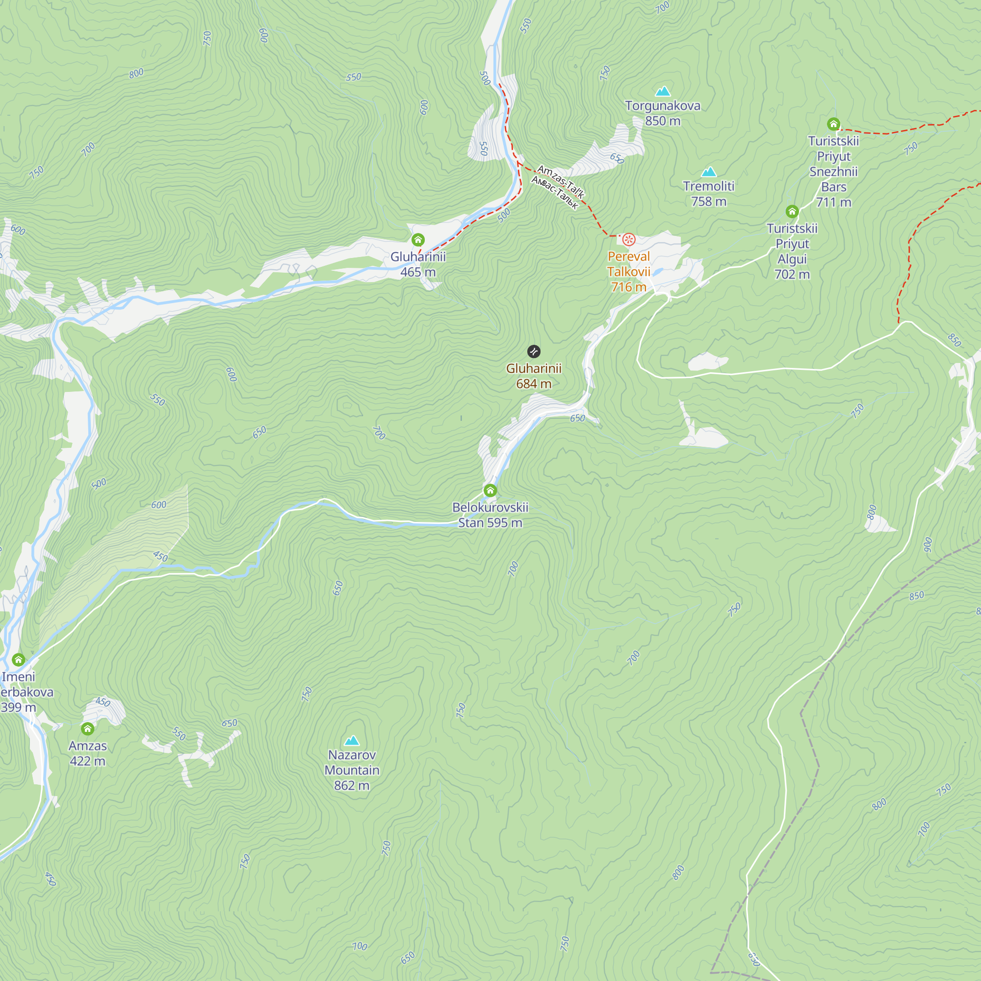 Belokurovskii Stan map
