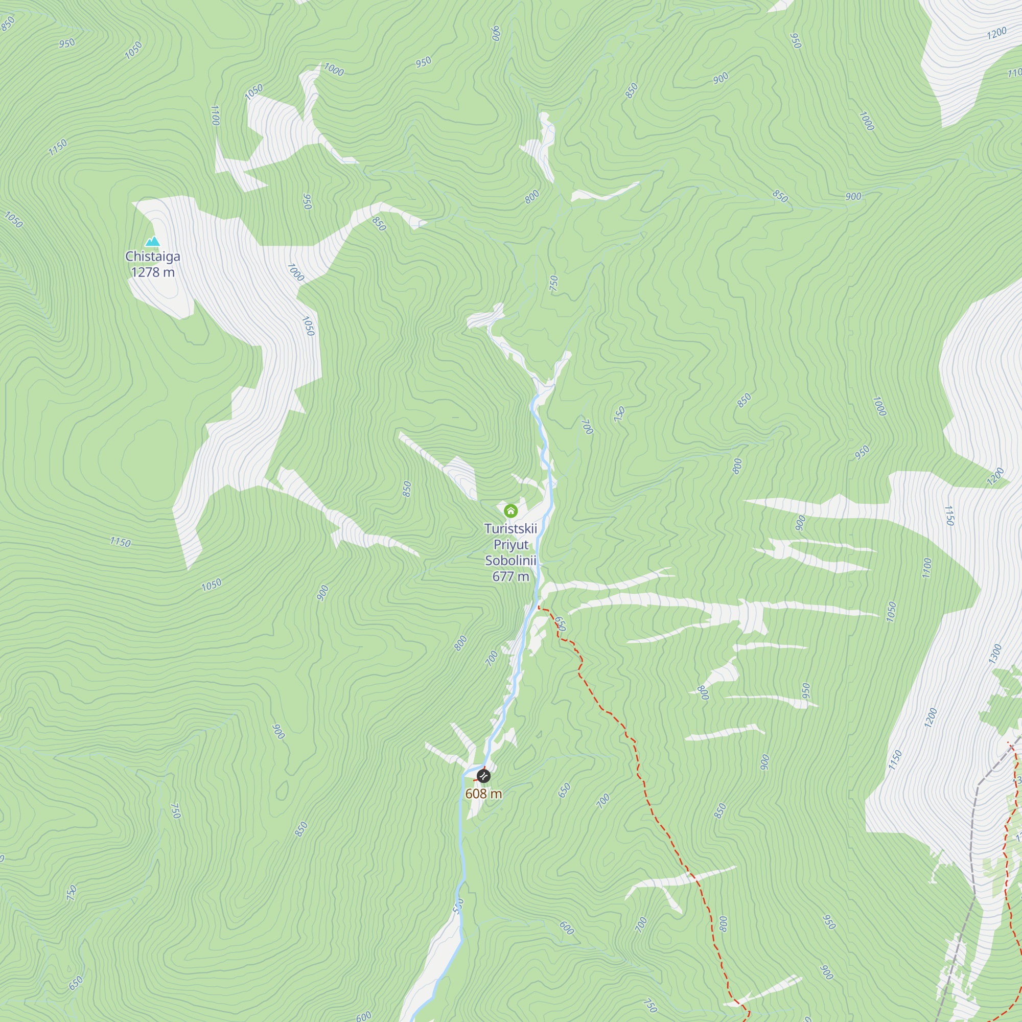 Turistskii Priyut Sobolinii map
